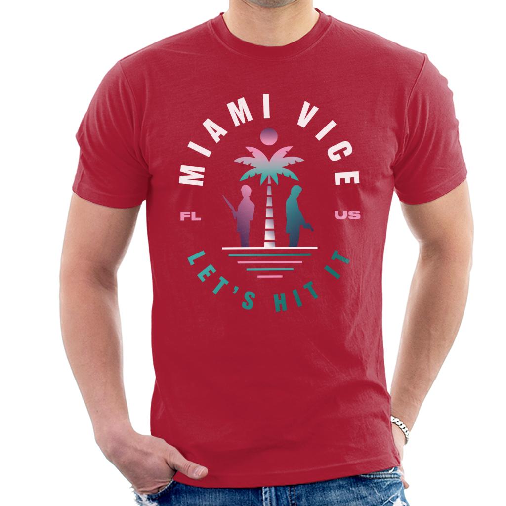 Miami Vice FL US Lets Hit It Men's T-Shirt-ALL + EVERY