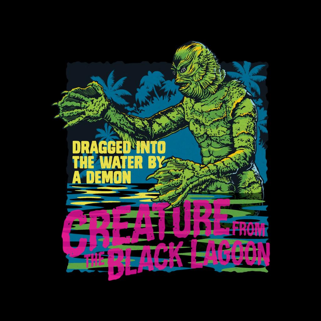 The Creature From The Black Lagoon Dragged Demon Men's T-Shirt-ALL + EVERY