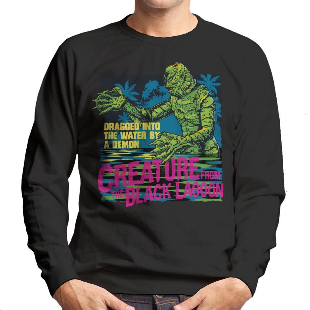 The Creature From The Black Lagoon Dragged Demon Men's Sweatshirt-ALL + EVERY