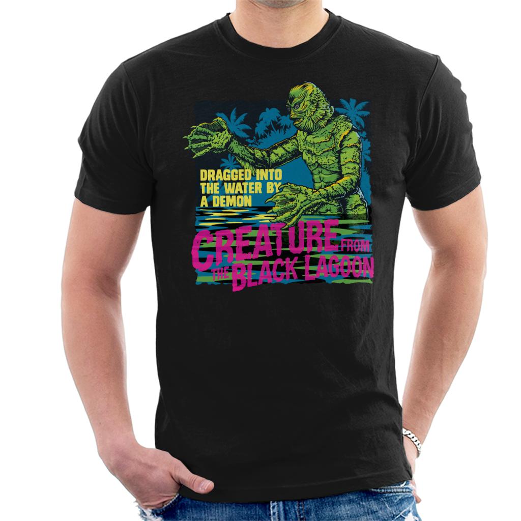 The Creature From The Black Lagoon Dragged Demon Men's T-Shirt-ALL + EVERY