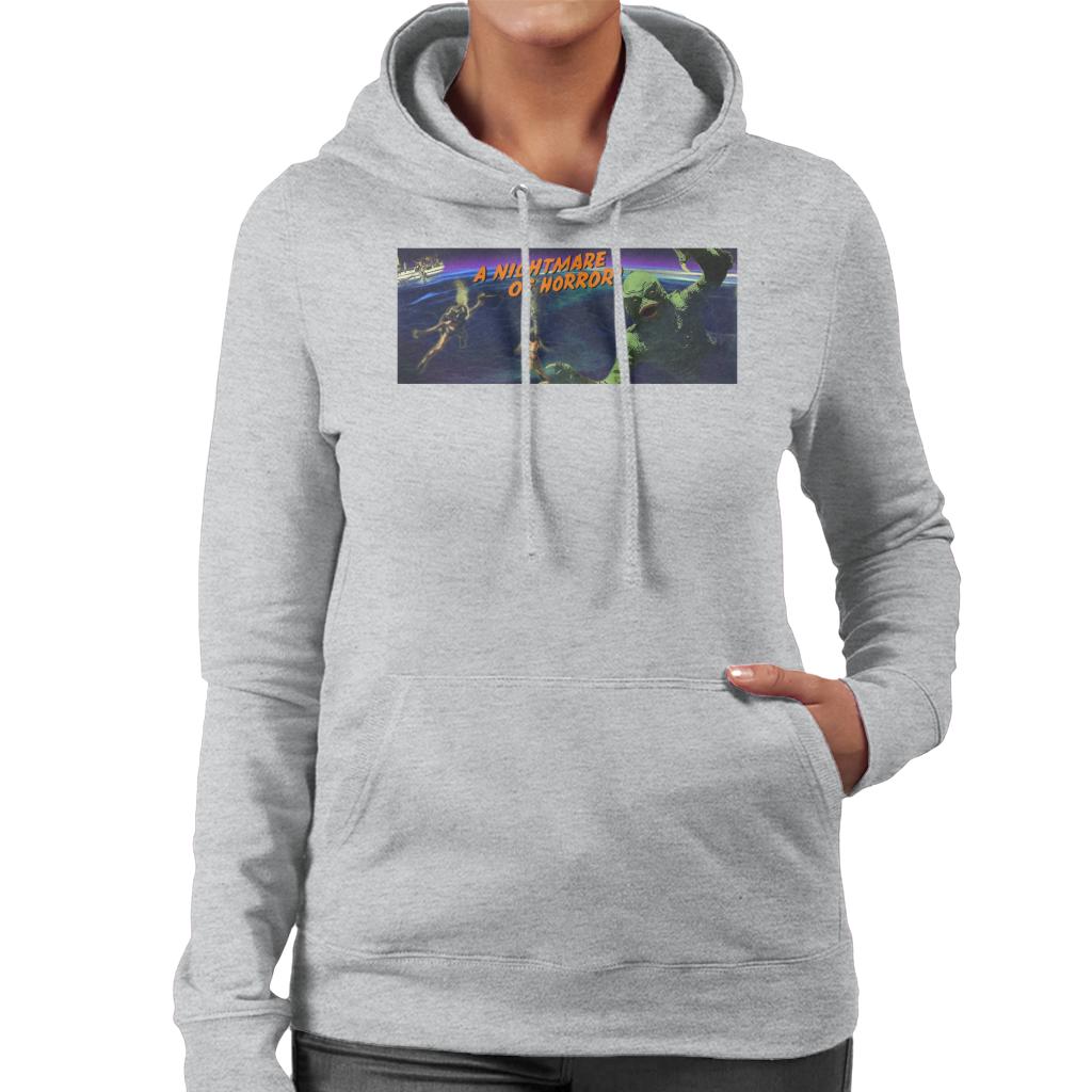 Creature From The Black Lagoon Nightmare Horror Women's Hooded Sweatshirt-ALL + EVERY