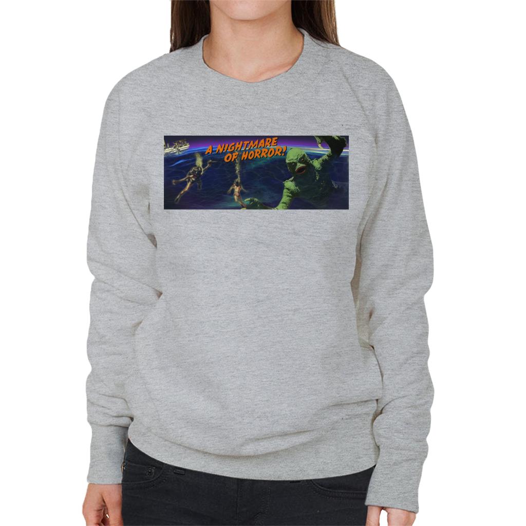 Creature From The Black Lagoon Nightmare Horror Women's Sweatshirt-ALL + EVERY