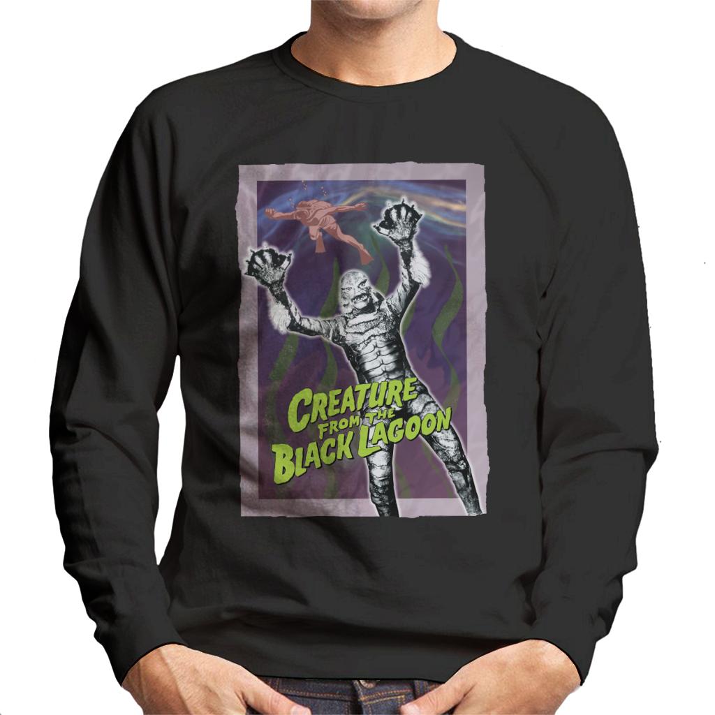 Creature From The Black Lagoon Diver Frame Men's Sweatshirt-ALL + EVERY