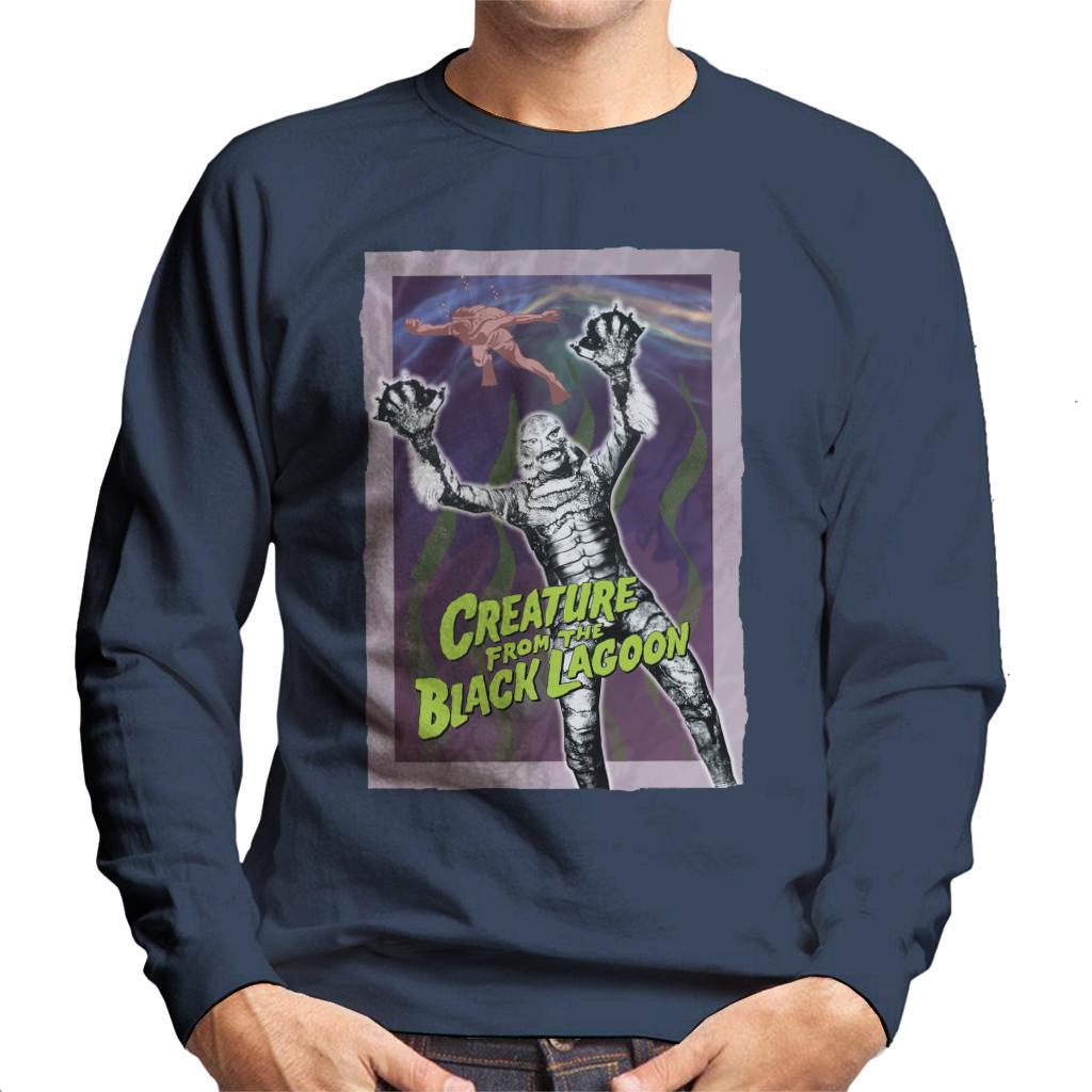 Creature From The Black Lagoon Diver Frame Men's Sweatshirt-ALL + EVERY