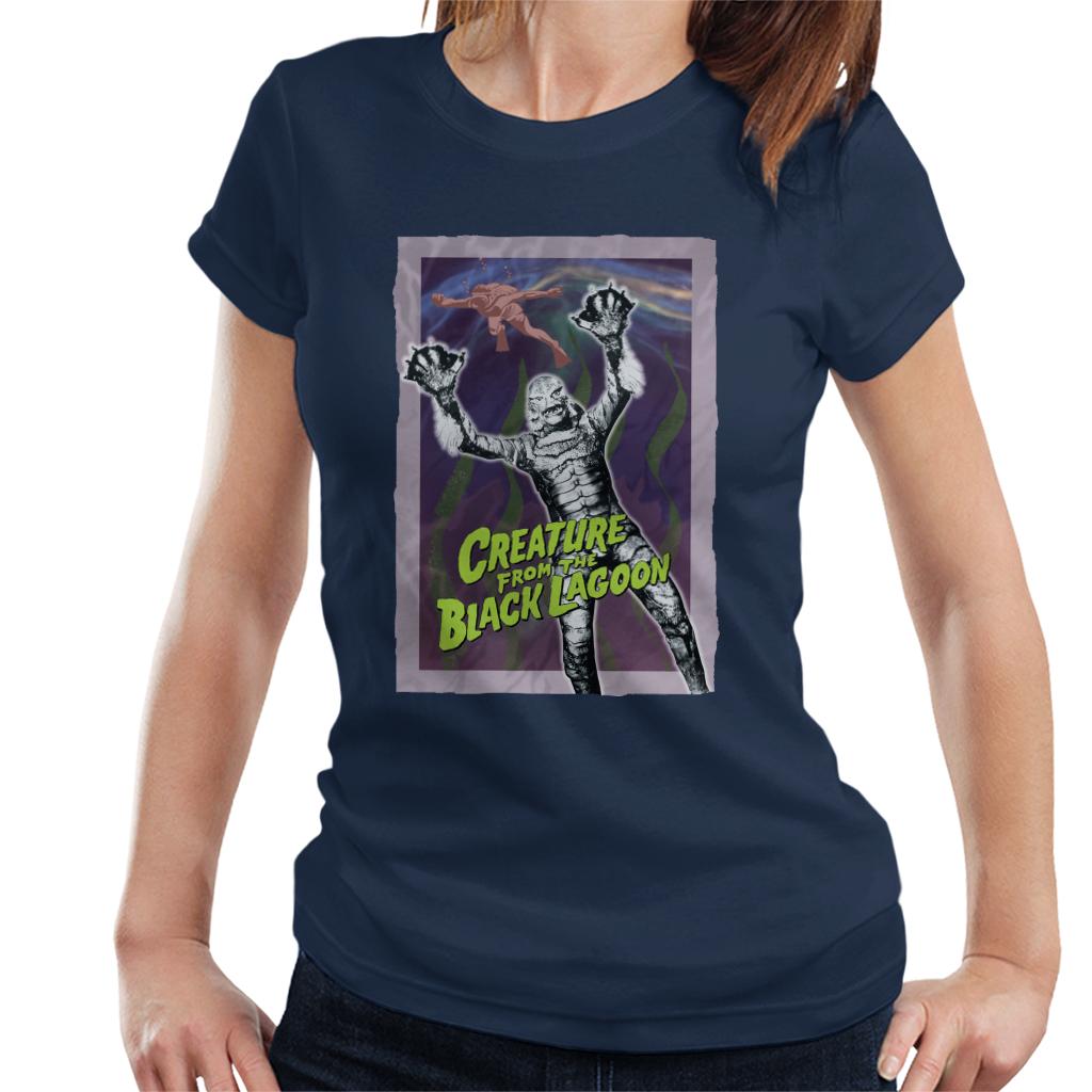 Creature From The Black Lagoon Diver Frame Women's T-Shirt-ALL + EVERY