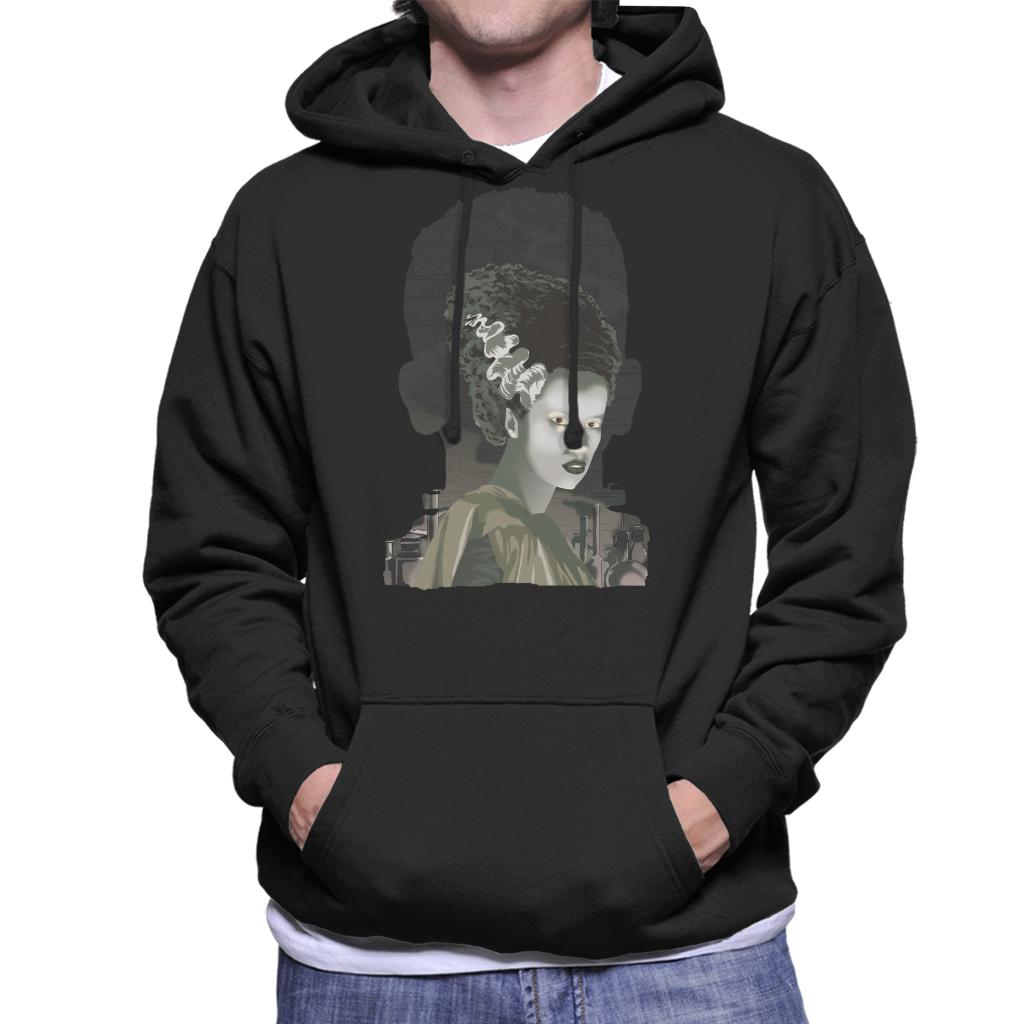 The Bride Of Frankenstein Head Men's Hooded Sweatshirt-ALL + EVERY