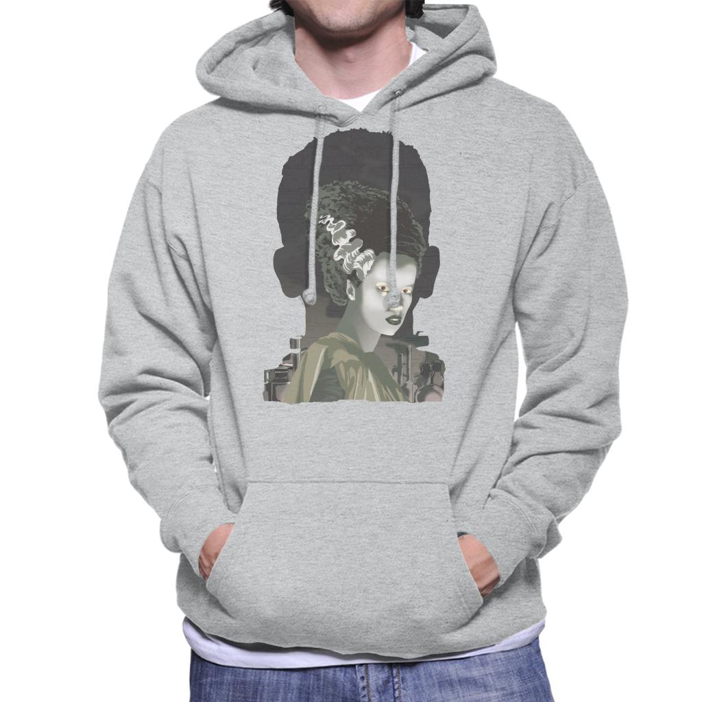 The Bride Of Frankenstein Head Men's Hooded Sweatshirt-ALL + EVERY