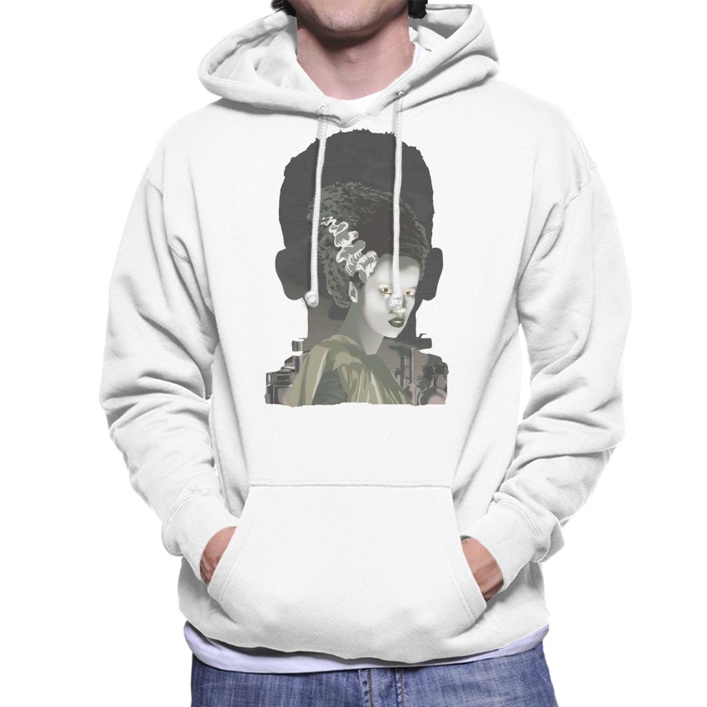 The Bride Of Frankenstein Head Men's Hooded Sweatshirt-ALL + EVERY