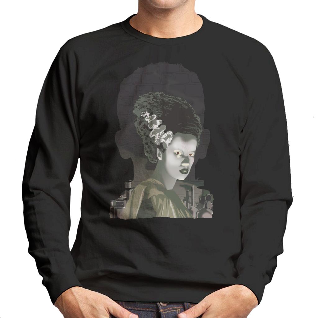 The Bride Of Frankenstein Head Men's Sweatshirt-ALL + EVERY