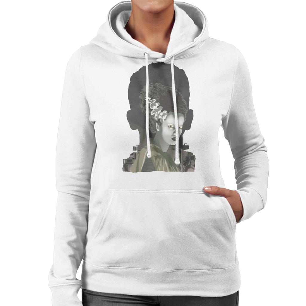 The Bride Of Frankenstein Head Women's Hooded Sweatshirt-ALL + EVERY