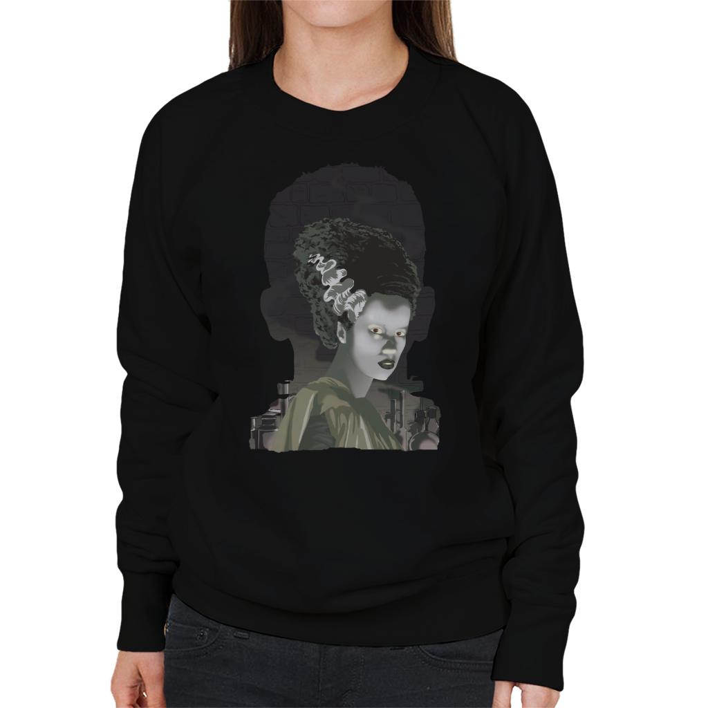 The Bride Of Frankenstein Head Women's Sweatshirt-ALL + EVERY