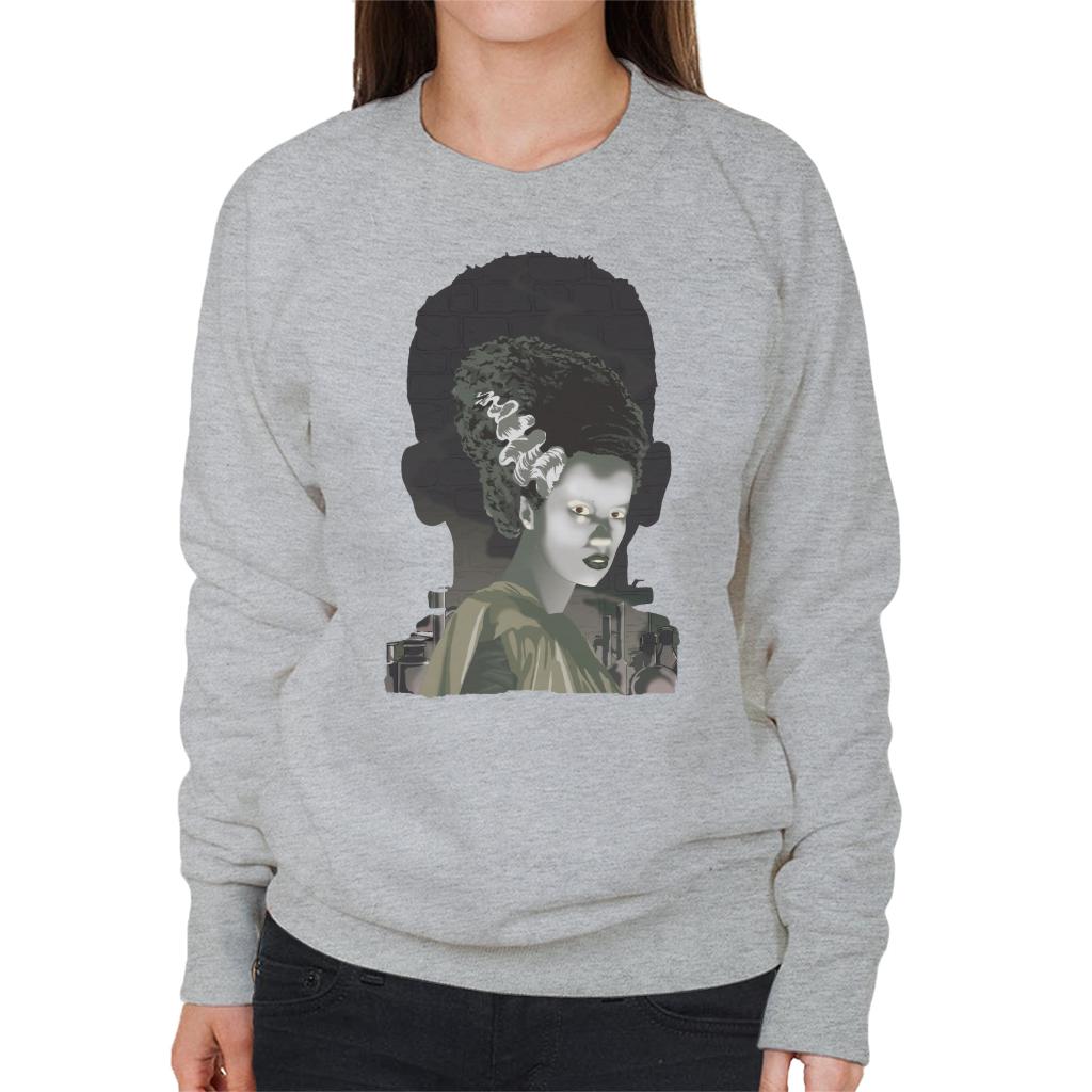 The Bride Of Frankenstein Head Women's Sweatshirt-ALL + EVERY