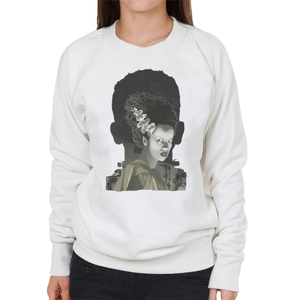 The Bride Of Frankenstein Head Women's Sweatshirt-ALL + EVERY