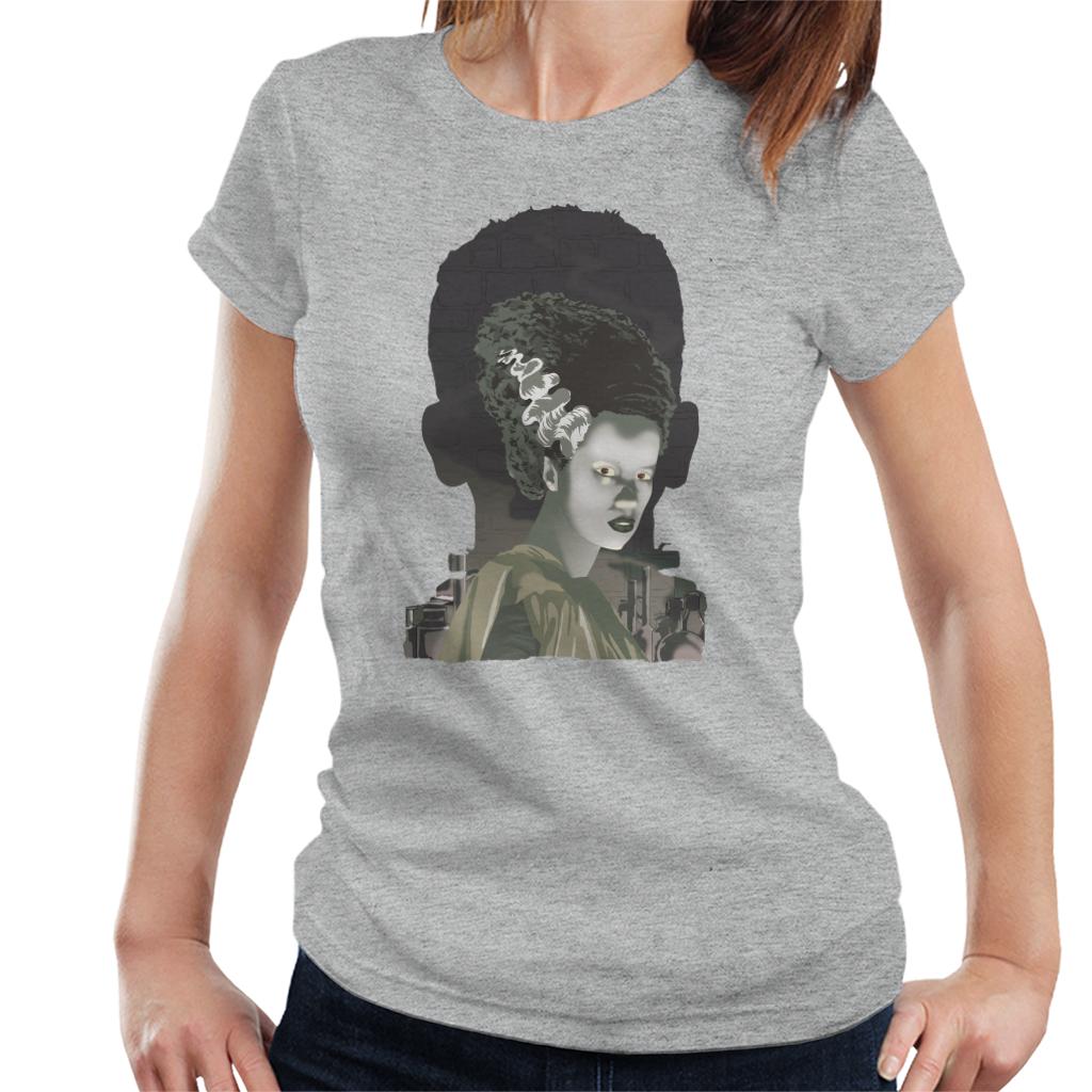 The Bride Of Frankenstein Head Women's T-Shirt-ALL + EVERY