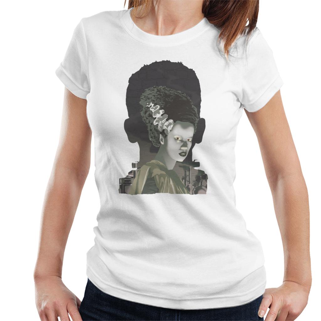 The Bride Of Frankenstein Head Women's T-Shirt-ALL + EVERY