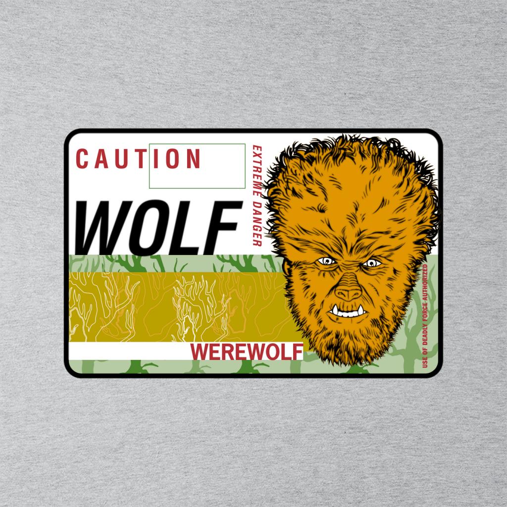 The Wolf Man Caution Extreme Danger Men's T-Shirt-ALL + EVERY