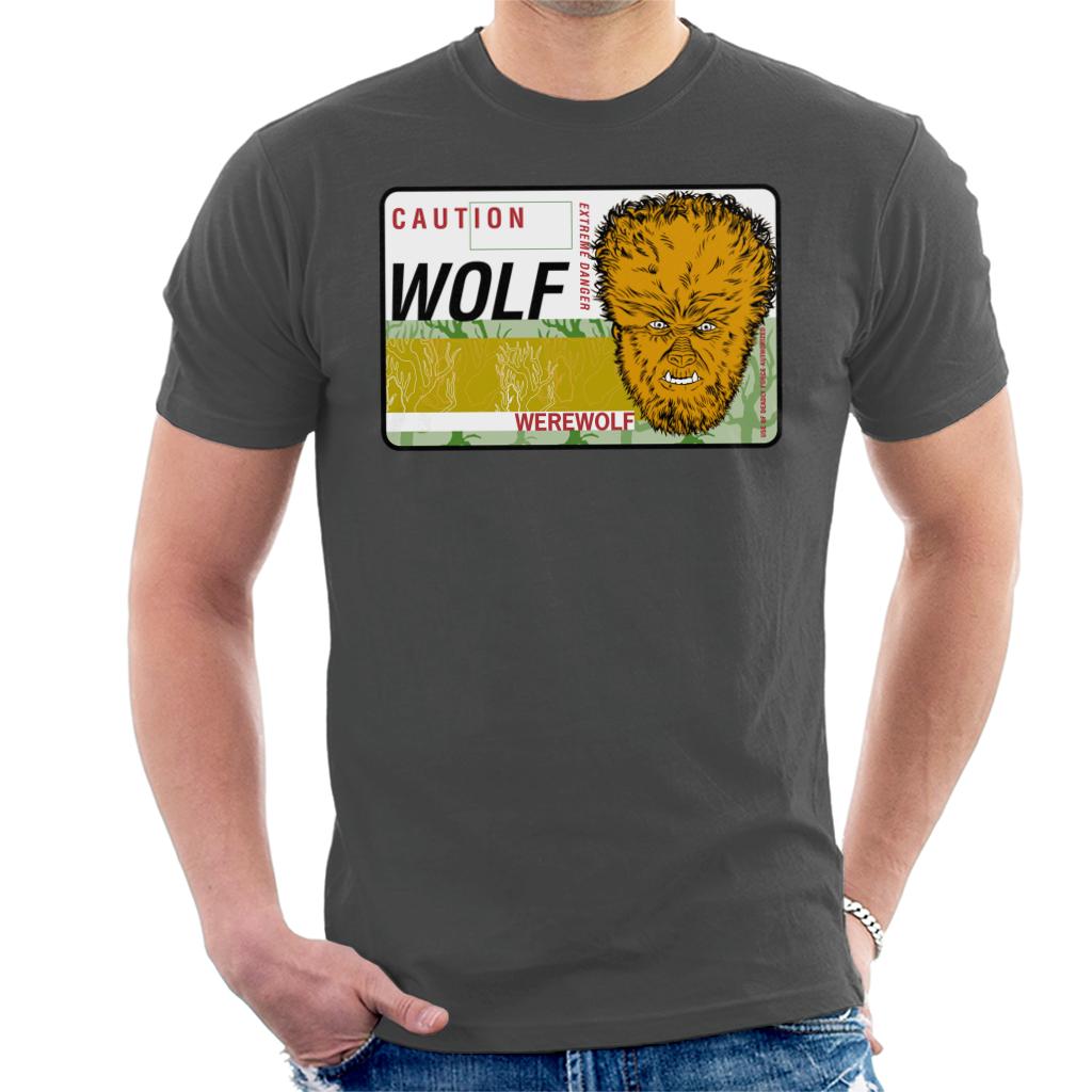 The Wolf Man Caution Extreme Danger Men's T-Shirt-ALL + EVERY