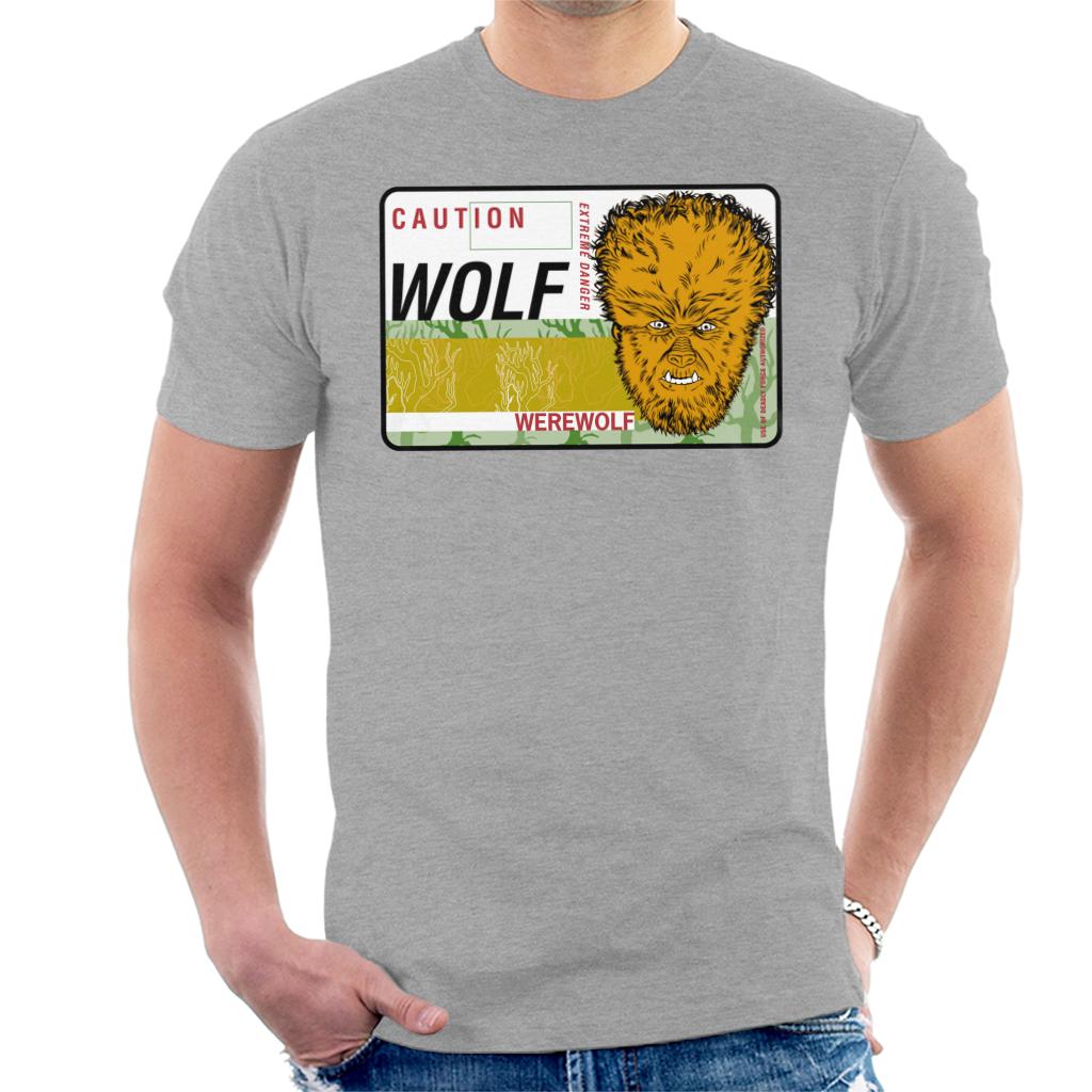 The Wolf Man Caution Extreme Danger Men's T-Shirt-ALL + EVERY