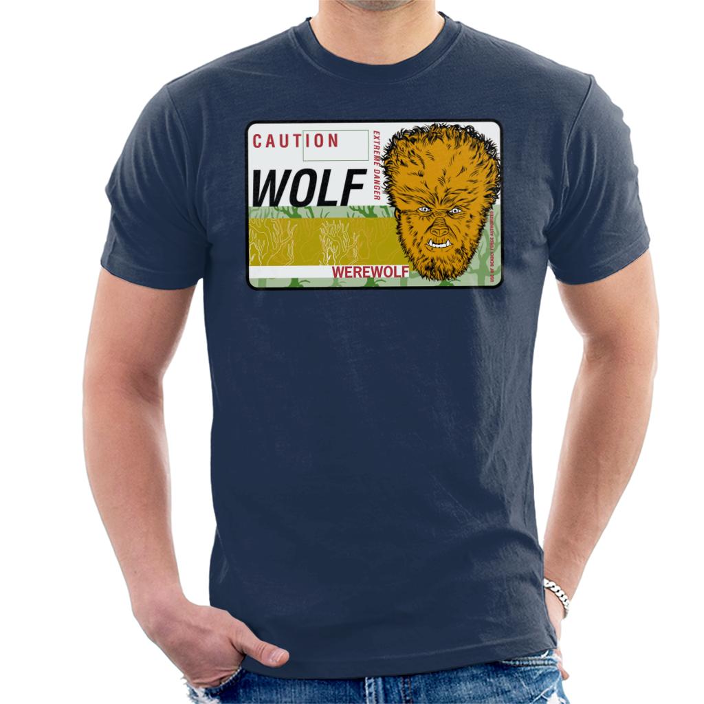 The Wolf Man Caution Extreme Danger Men's T-Shirt-ALL + EVERY