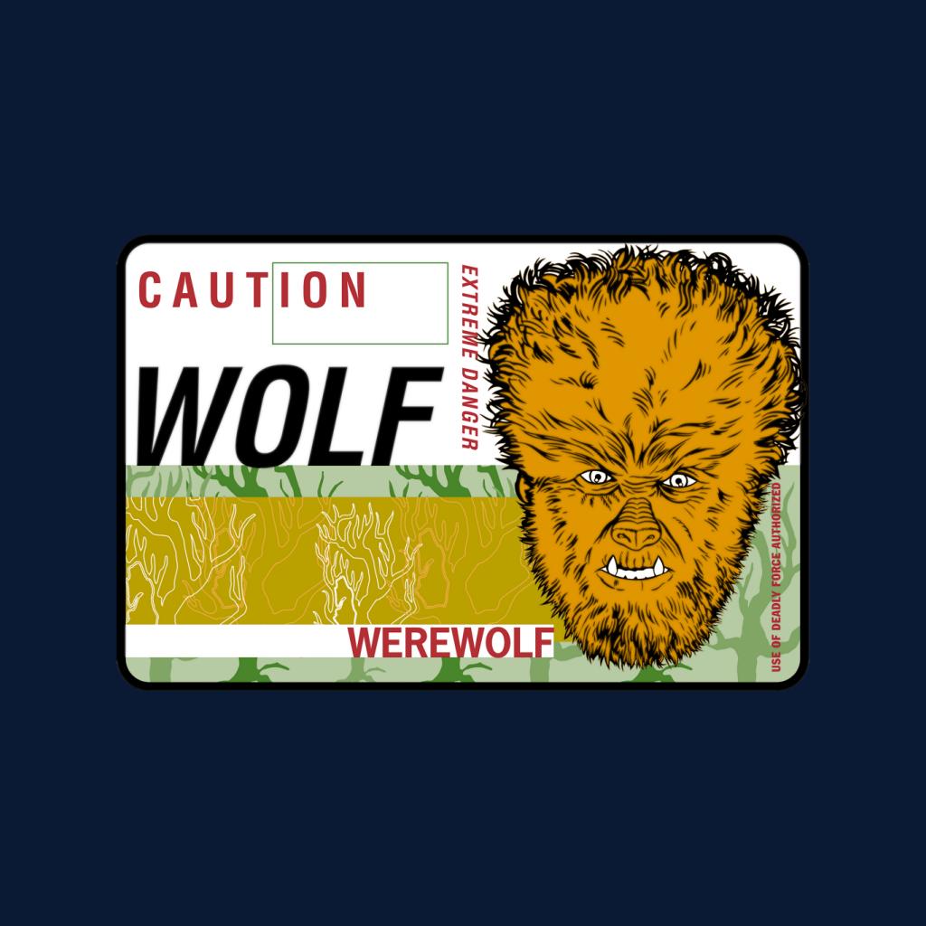 The Wolf Man Caution Extreme Danger Men's Sweatshirt-ALL + EVERY