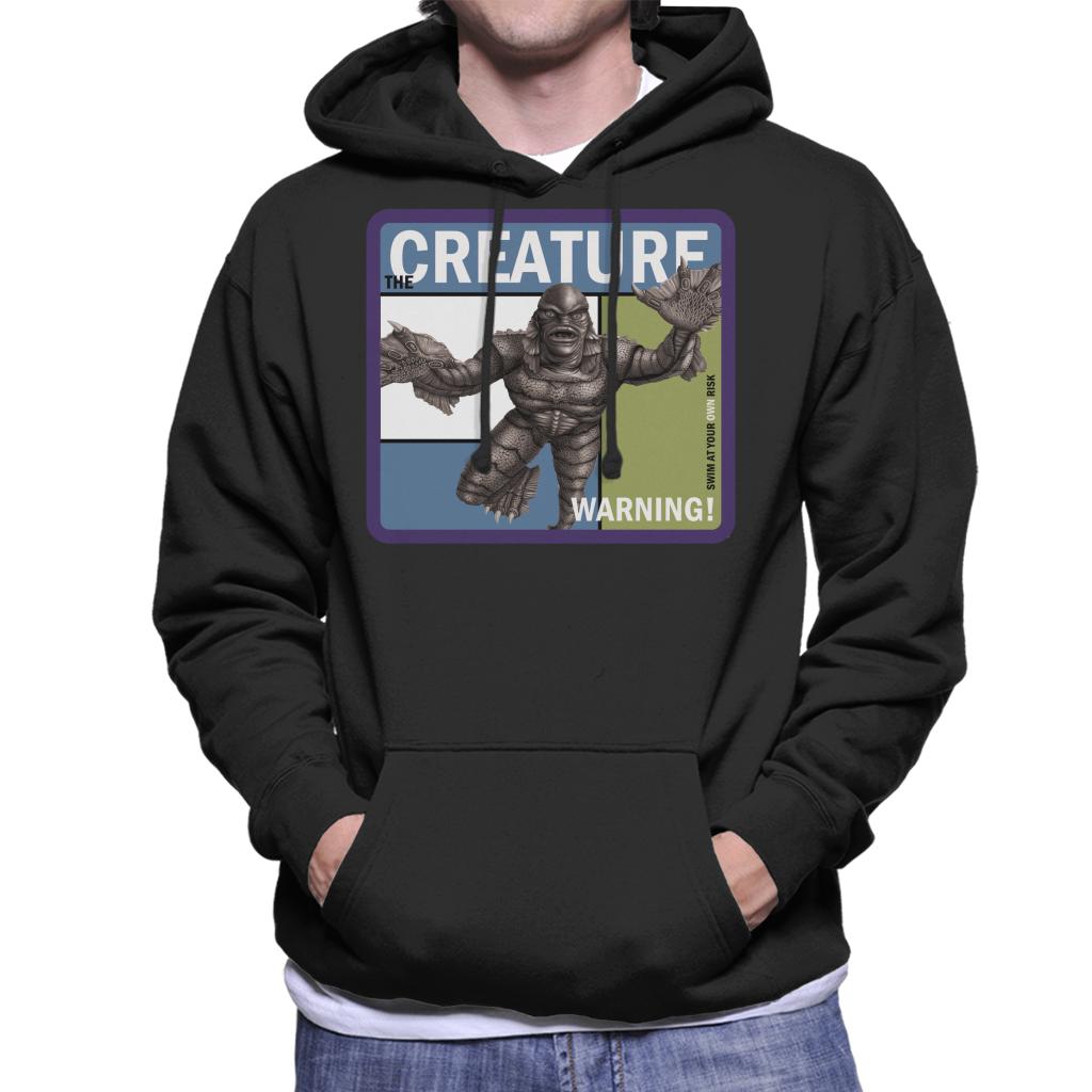 The Creature From The Black Lagoon Warning Men's Hooded Sweatshirt-ALL + EVERY