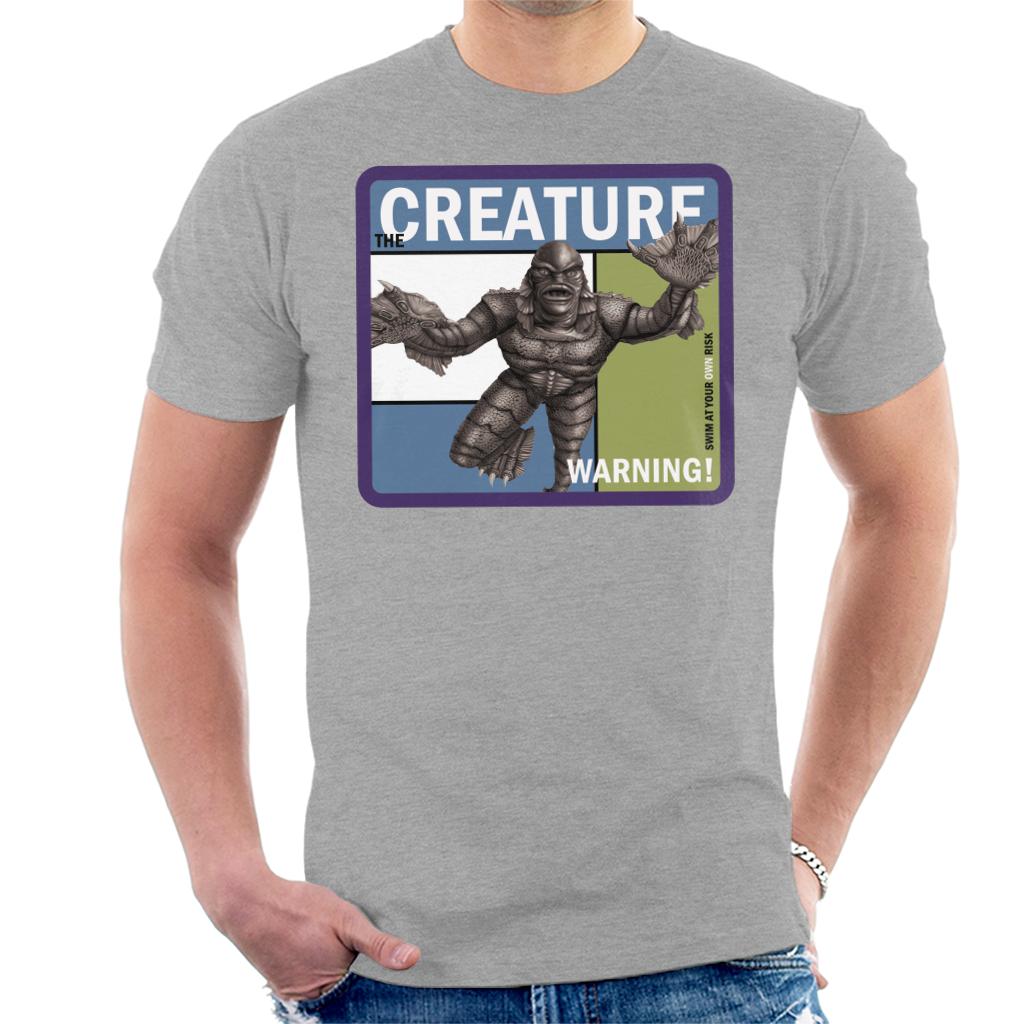 The Creature From The Black Lagoon Warning Men's T-Shirt-ALL + EVERY