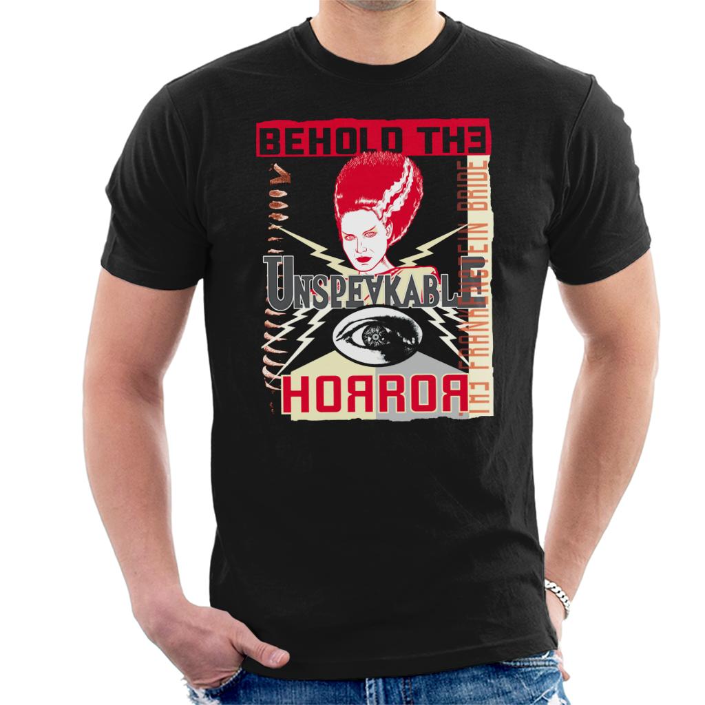 The Bride Of Frankenstein Behold The Unspeakable Horror Men's T-Shirt-ALL + EVERY