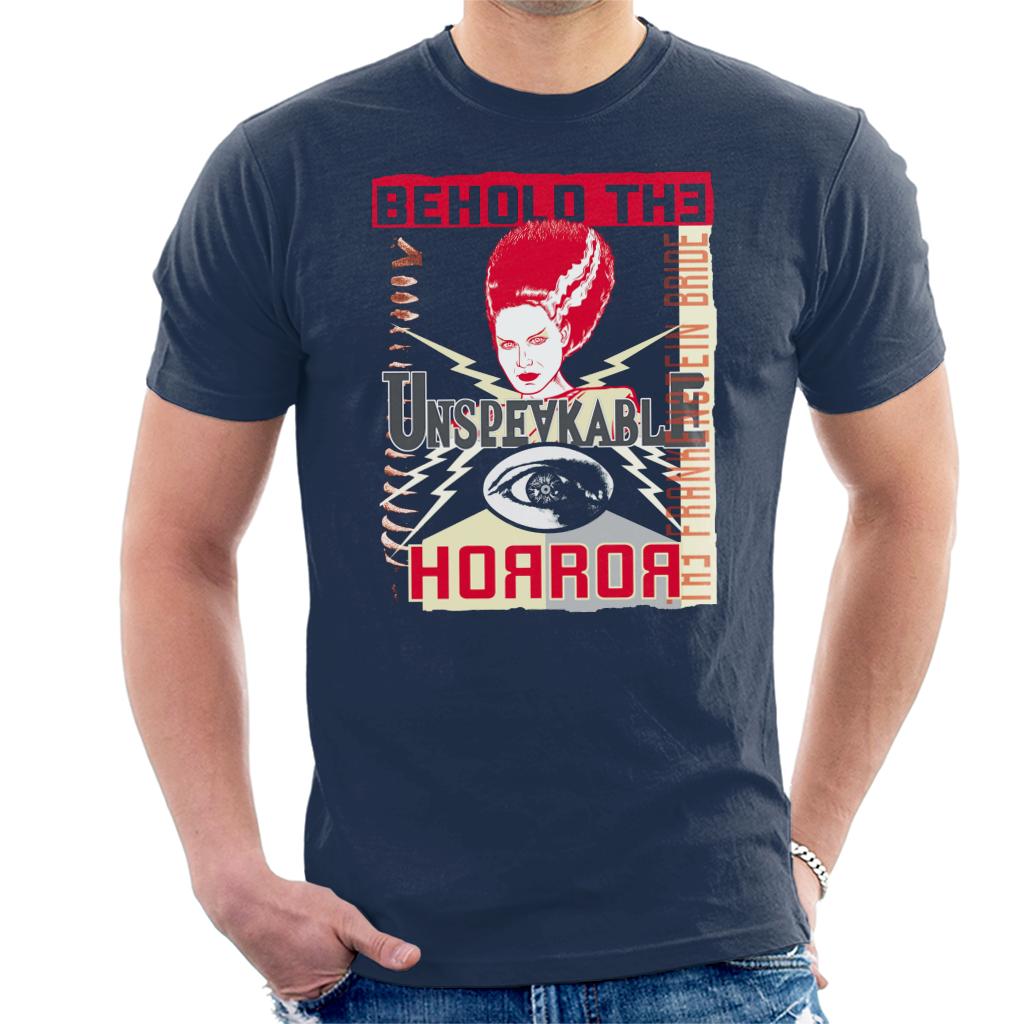 The Bride Of Frankenstein Behold The Unspeakable Horror Men's T-Shirt-ALL + EVERY