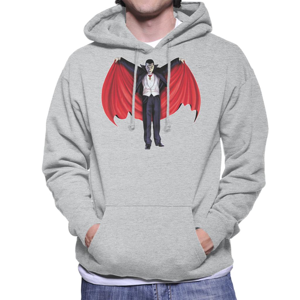 Dracula Cape Full Men's Hooded Sweatshirt-ALL + EVERY