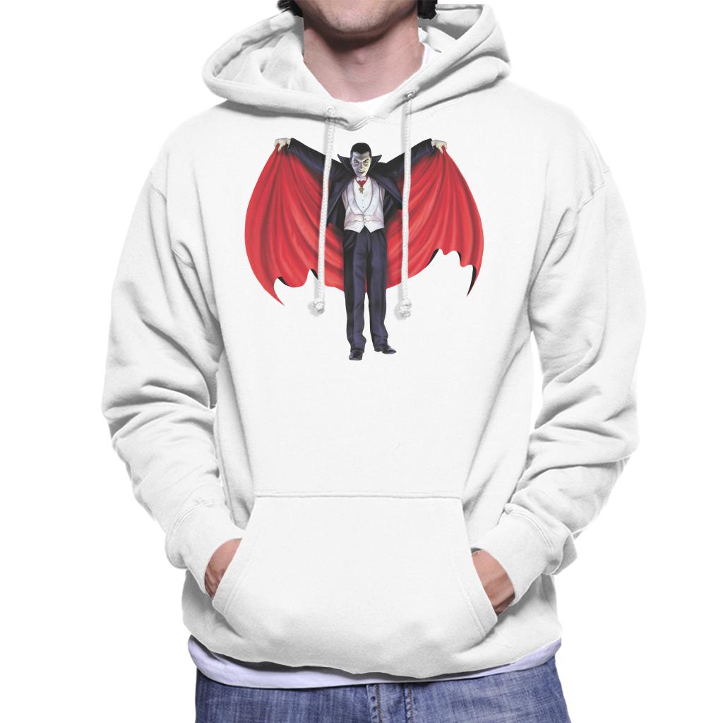 Dracula Cape Full Men's Hooded Sweatshirt-ALL + EVERY