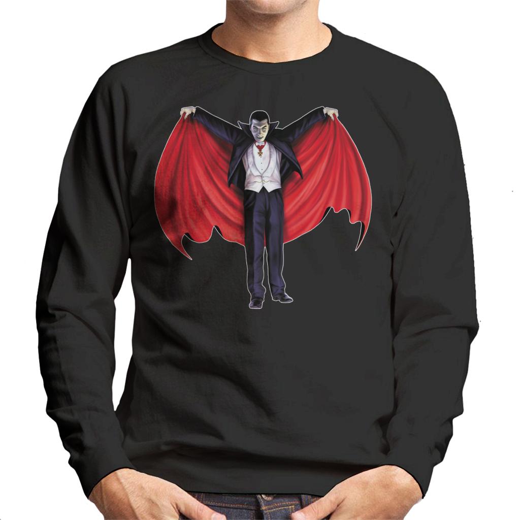 Dracula Cape Full Men's Sweatshirt-ALL + EVERY