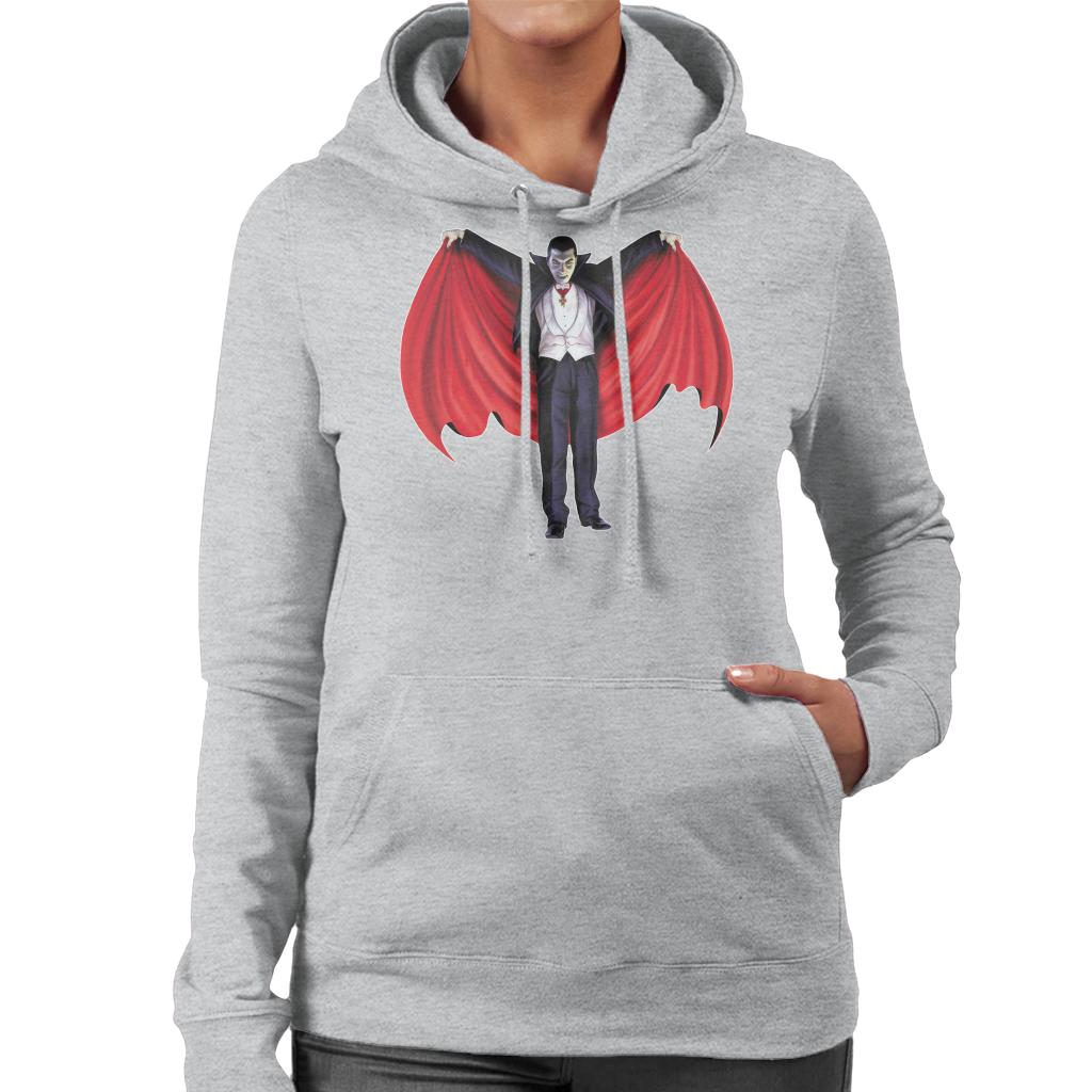 Dracula Cape Full Women's Hooded Sweatshirt-ALL + EVERY