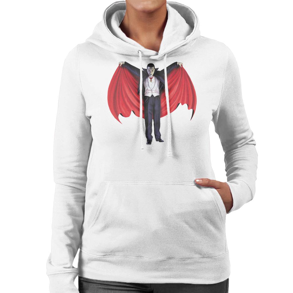 Dracula Cape Full Women's Hooded Sweatshirt-ALL + EVERY