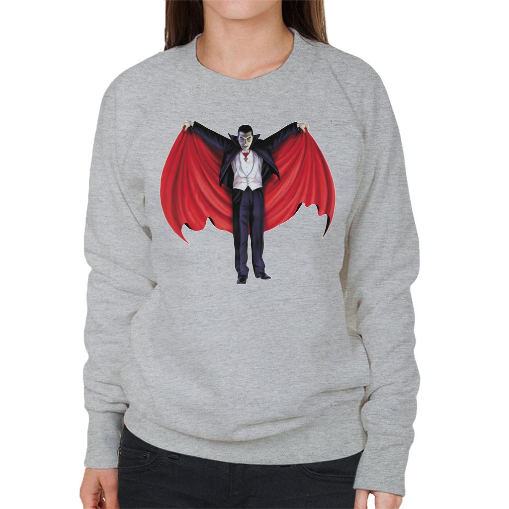 Dracula Cape Full Women's Sweatshirt-ALL + EVERY