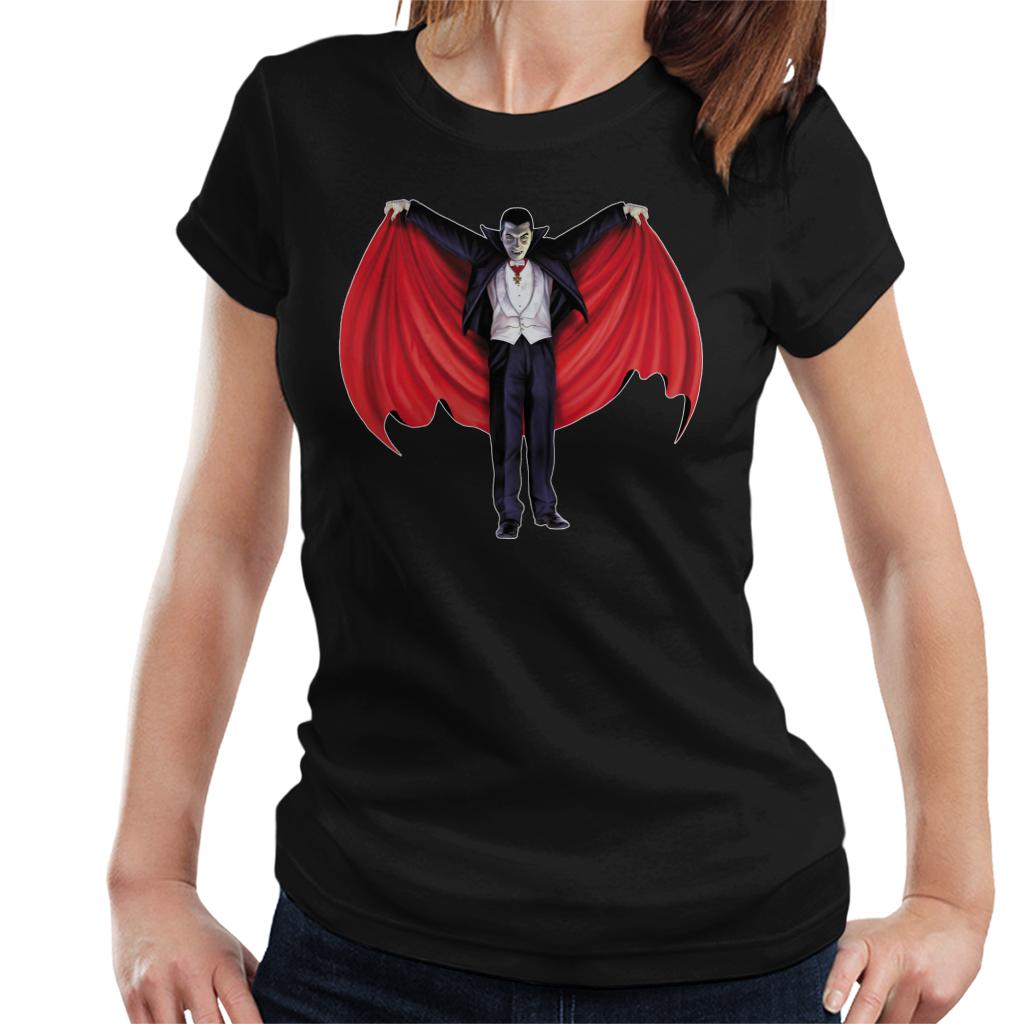 Dracula Cape Full Women's T-Shirt-ALL + EVERY