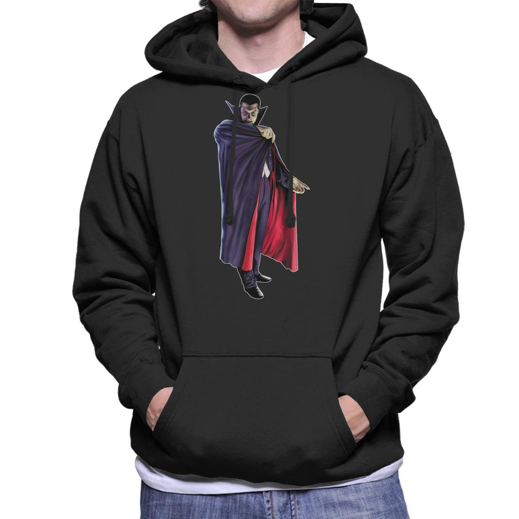 Dracula Cape Pose Men's Hooded Sweatshirt-ALL + EVERY