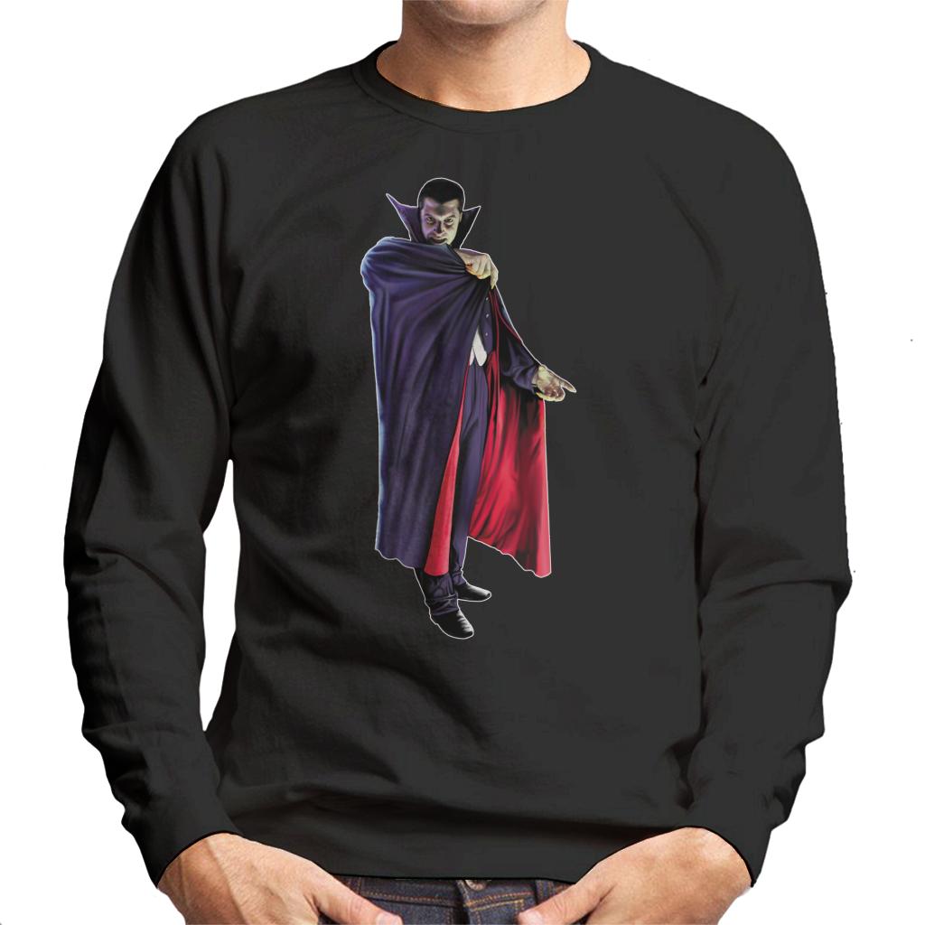 Dracula Cape Pose Men's Sweatshirt-ALL + EVERY