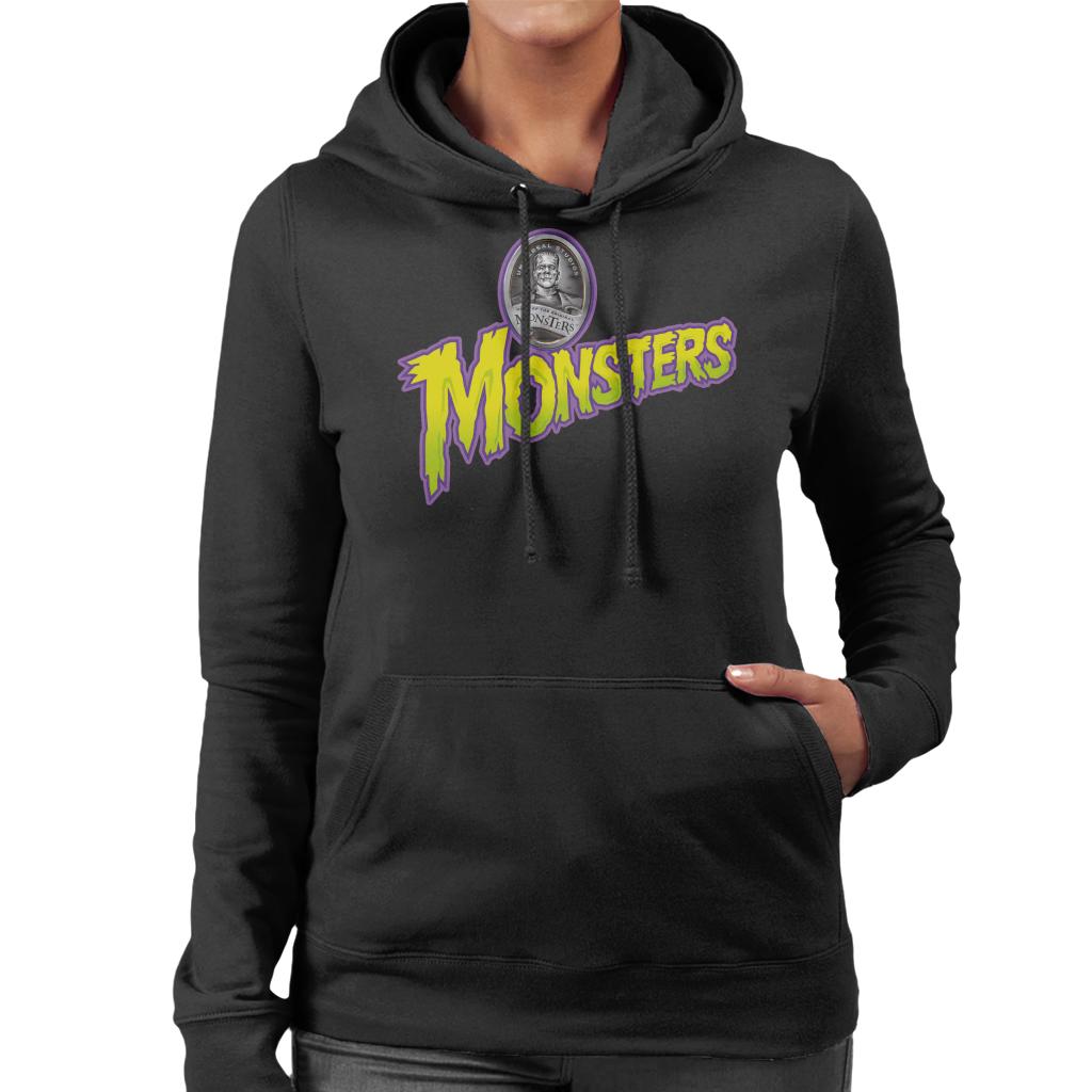 Frankenstein Universal Monsters Home Of The Original Women's Hooded Sweatshirt-ALL + EVERY