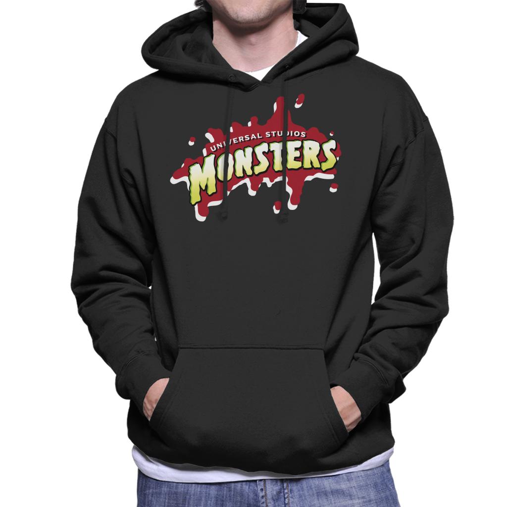 Universal Studio Monsters Blood Logo Men's Hooded Sweatshirt-ALL + EVERY