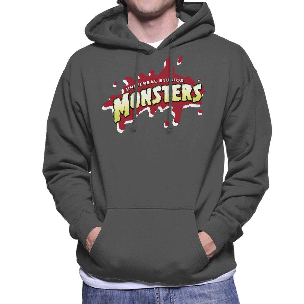 Universal Studio Monsters Blood Logo Men's Hooded Sweatshirt-ALL + EVERY