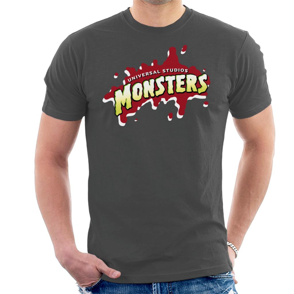 Universal Studio Monsters Blood Logo Men's T-Shirt-ALL + EVERY