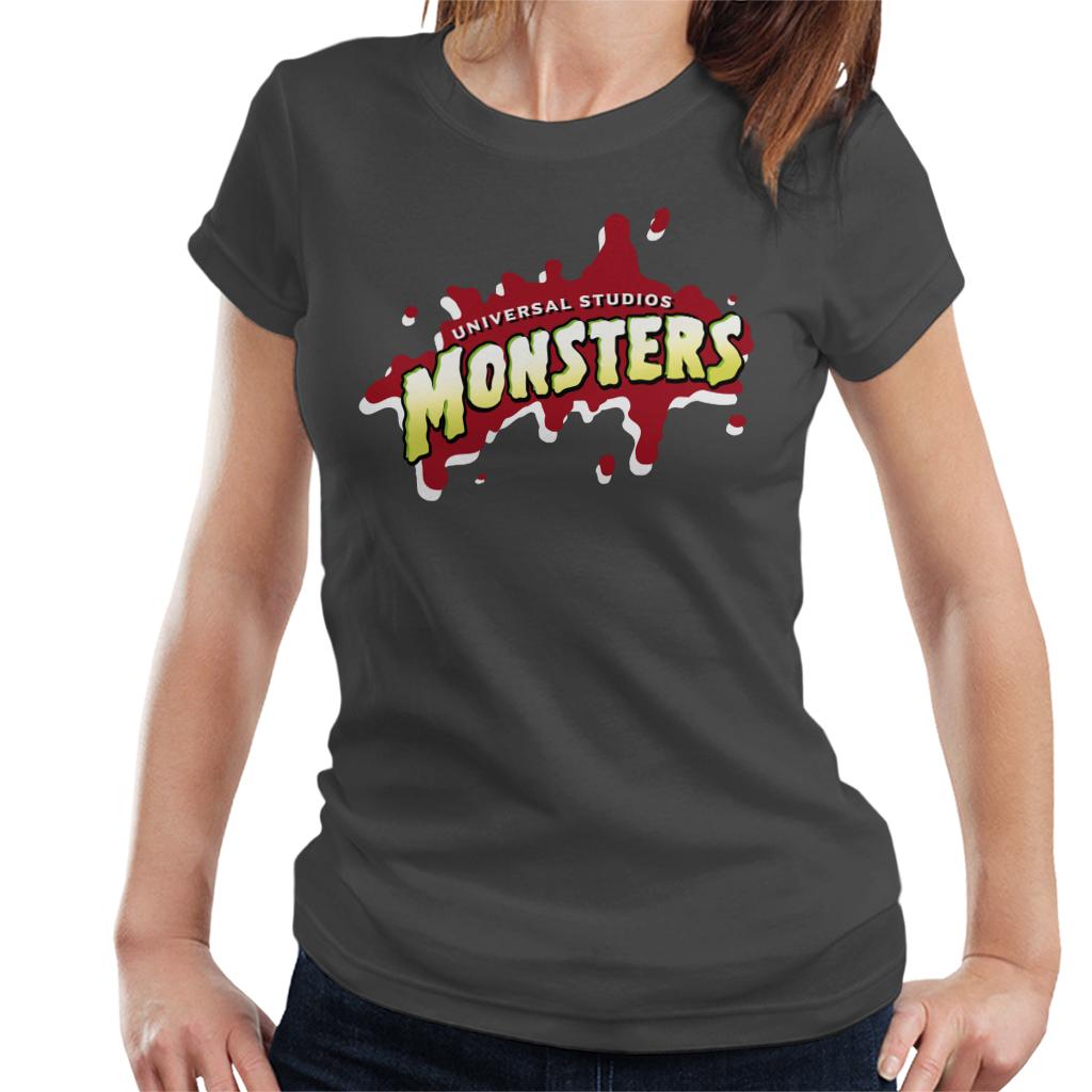 Universal Studio Monsters Blood Logo Women's T-Shirt-ALL + EVERY