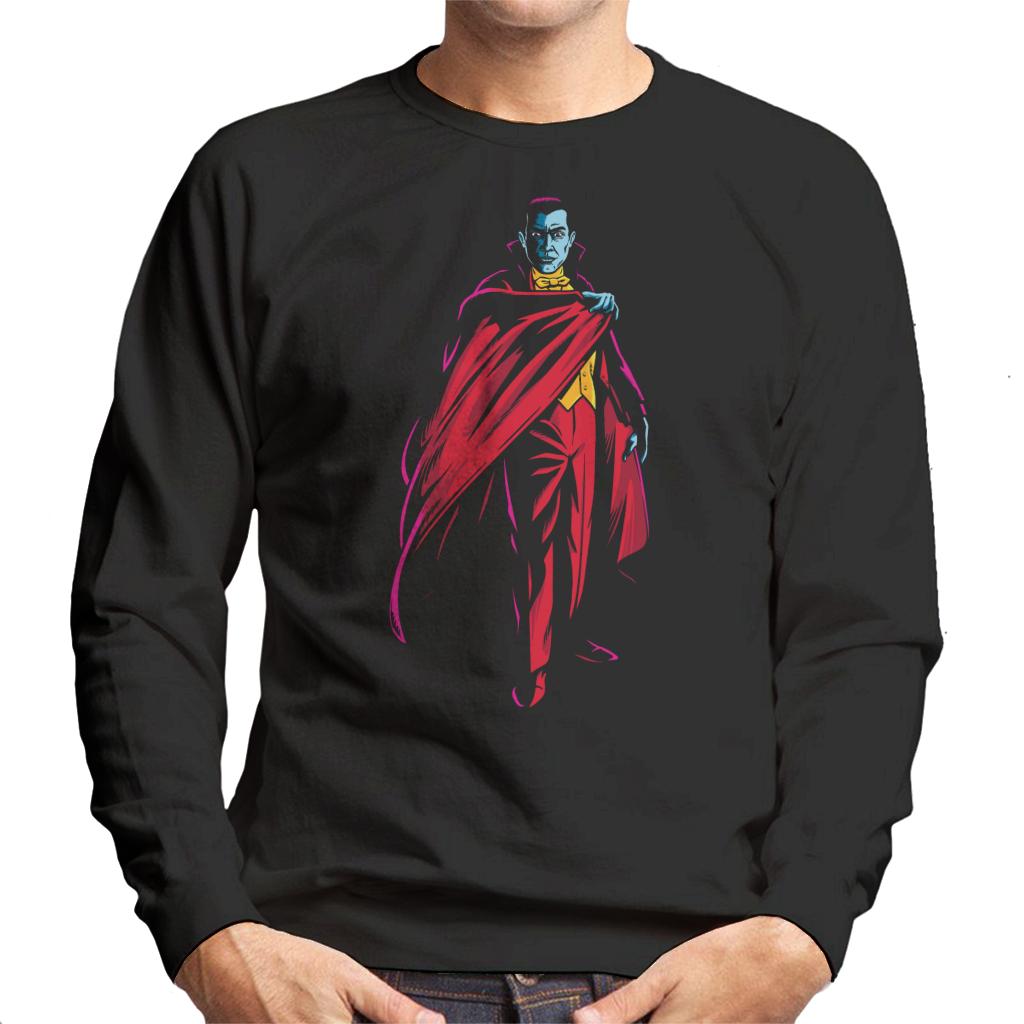 Dracula Cape Pose Dark Blood Illustration Men's Sweatshirt-ALL + EVERY