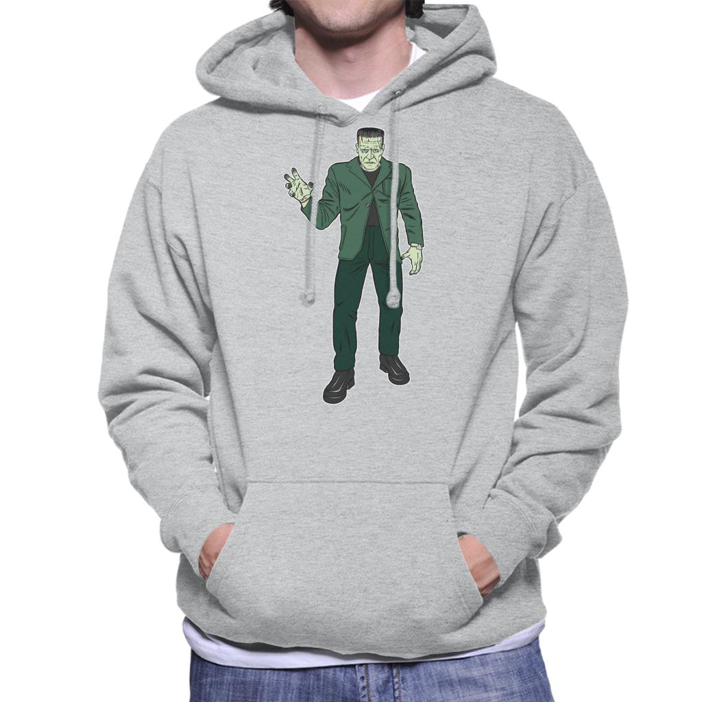 Frankenstein Monster Pose Illustration Men's Hooded Sweatshirt-ALL + EVERY