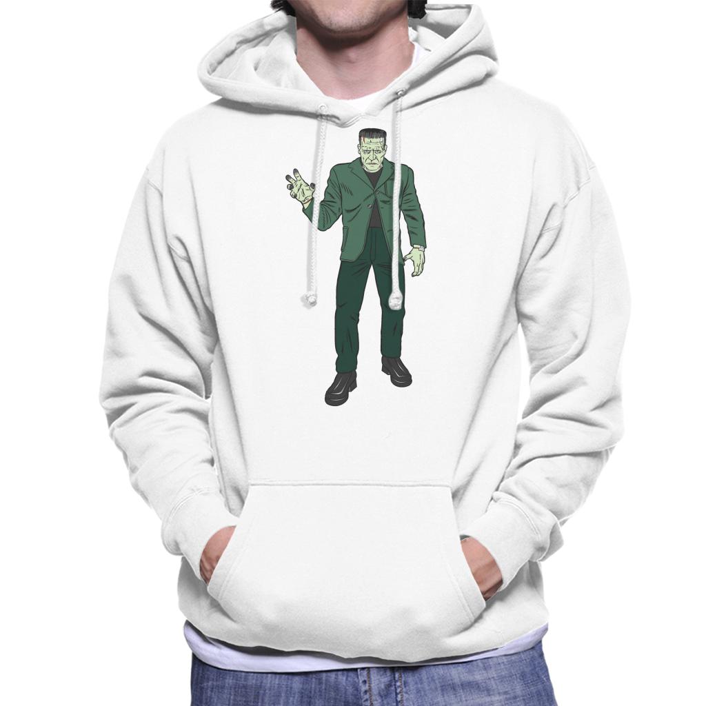 Frankenstein Monster Pose Illustration Men's Hooded Sweatshirt-ALL + EVERY