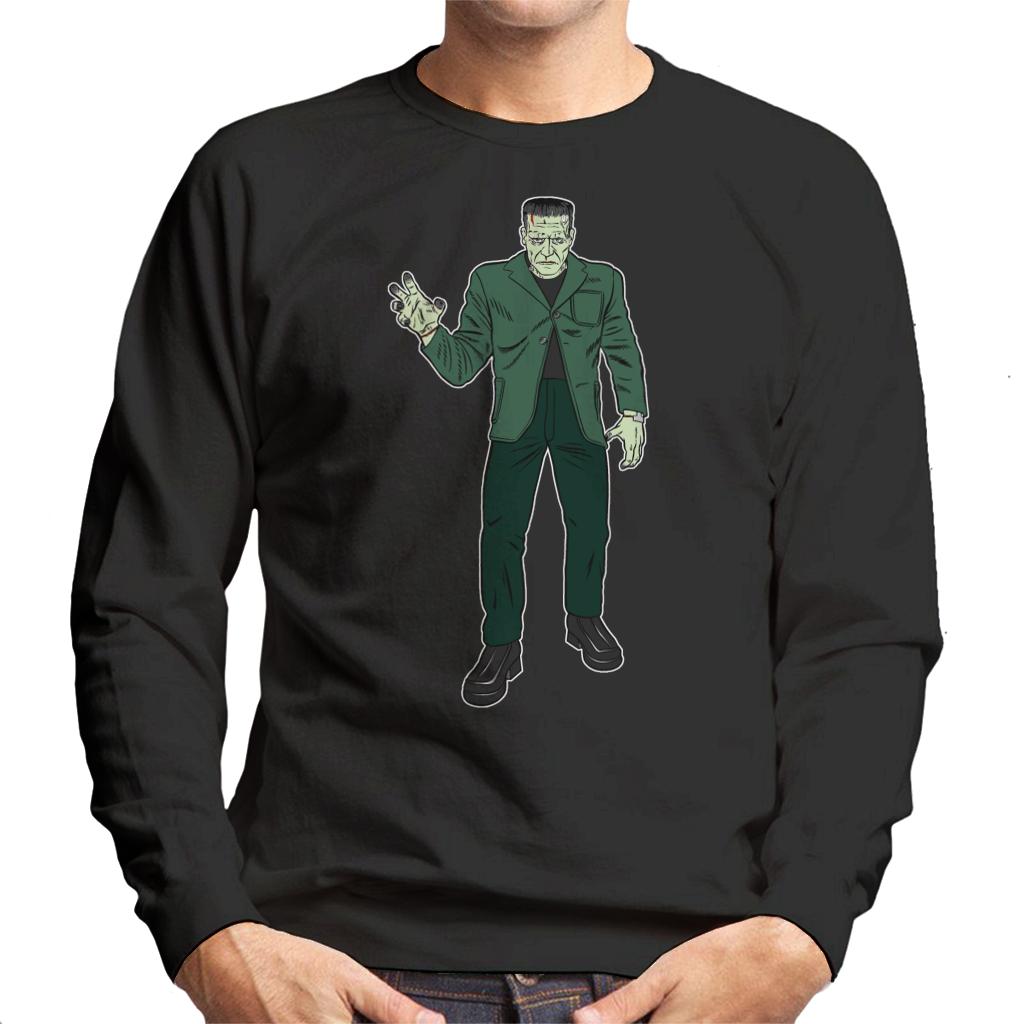 Frankenstein Monster Pose Illustration Men's Sweatshirt-ALL + EVERY