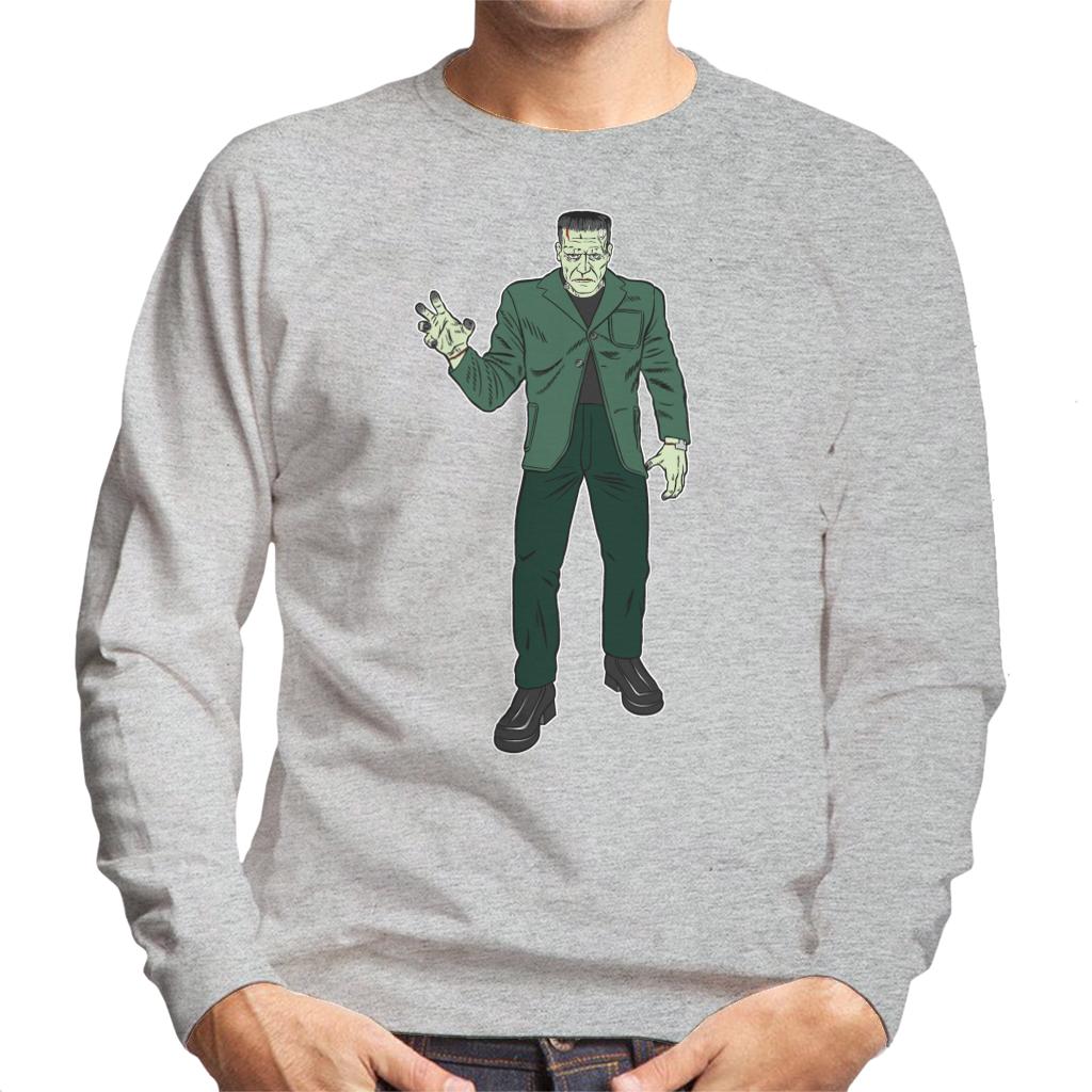 Frankenstein Monster Pose Illustration Men's Sweatshirt-ALL + EVERY