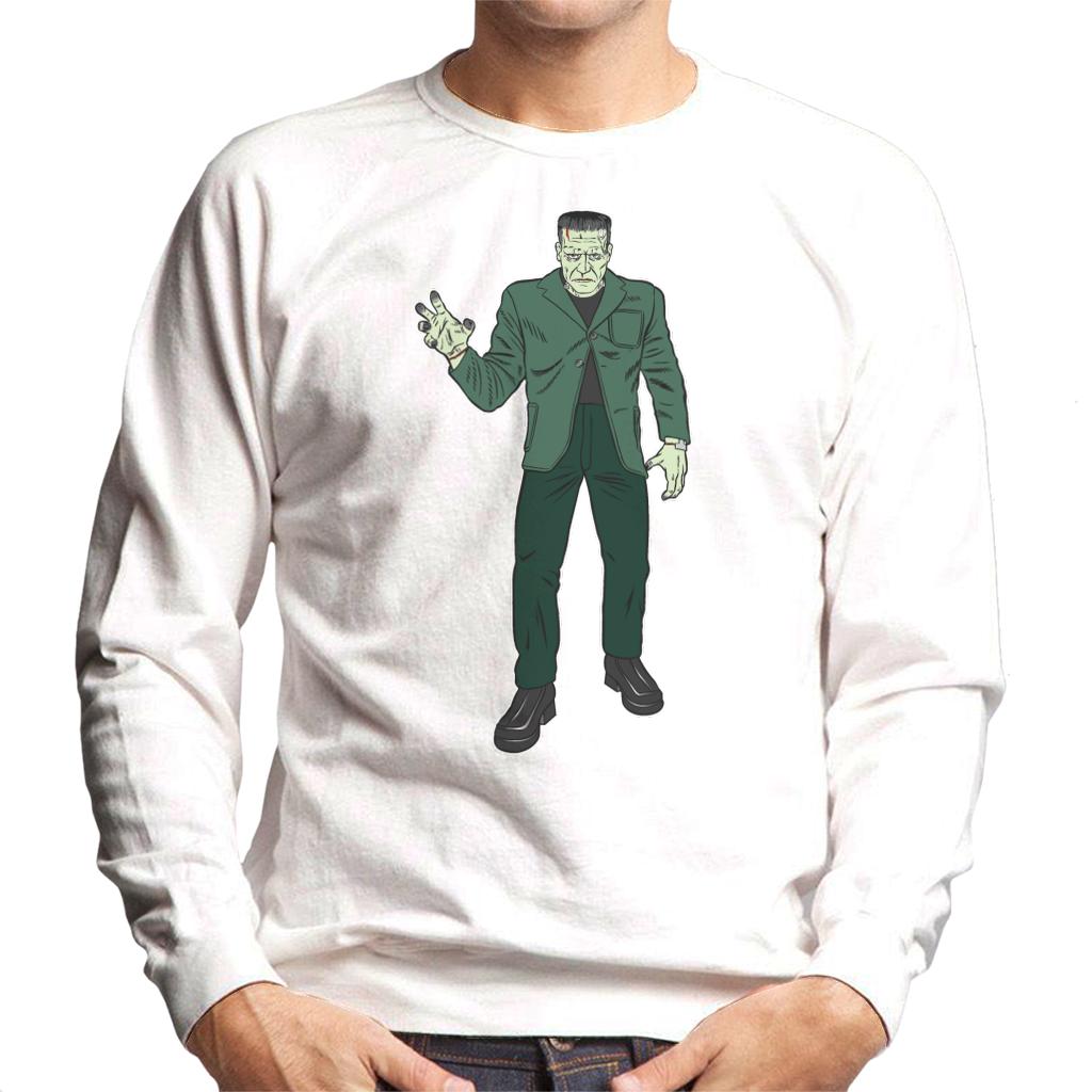 Frankenstein Monster Pose Illustration Men's Sweatshirt-ALL + EVERY