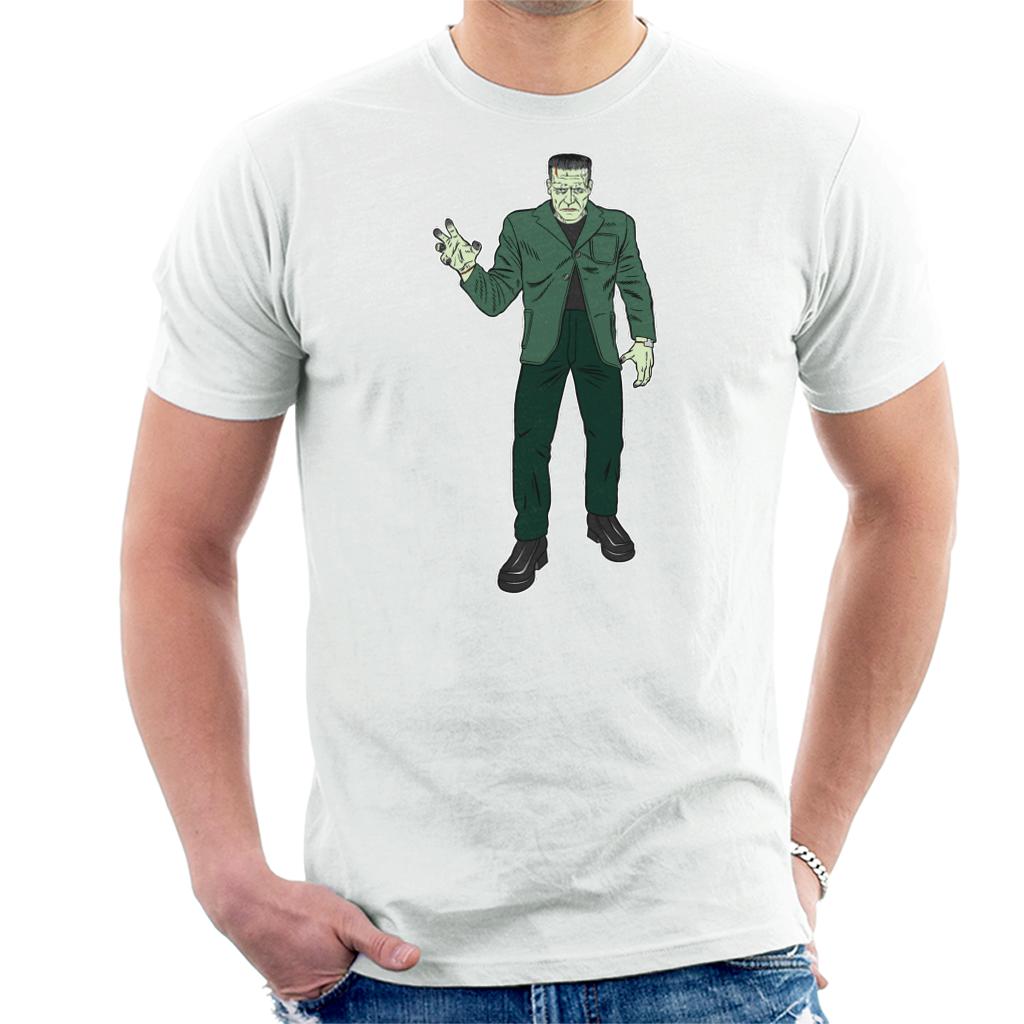 Frankenstein Monster Pose Illustration Men's T-Shirt-ALL + EVERY