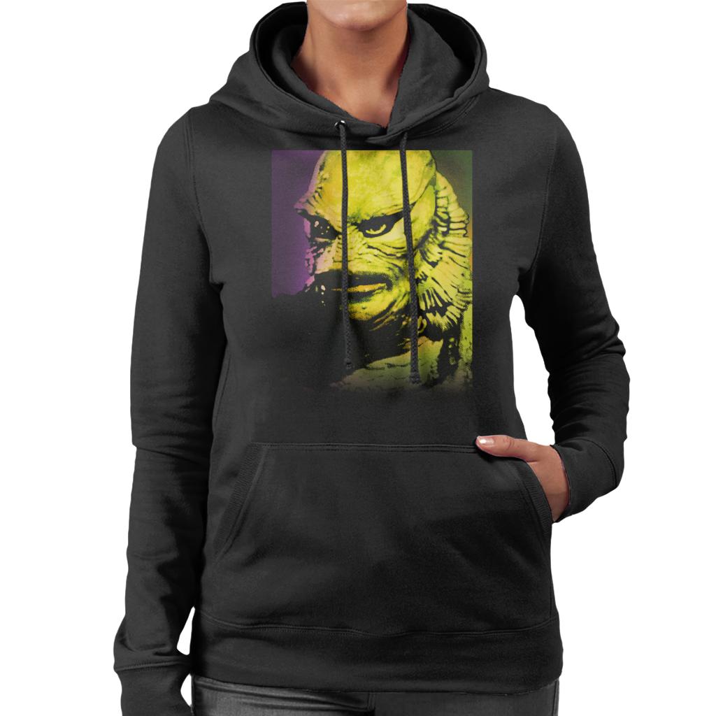 The Creature From The Black Lagoon Head Women's Hooded Sweatshirt-ALL + EVERY